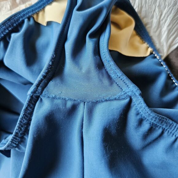 miraclesuit women's Size 10 One-piece swimsuit, Teal Ruched Tummy Control - Picture 6 of 6